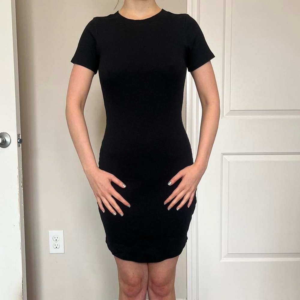 Black Bodycon t-shirt dress